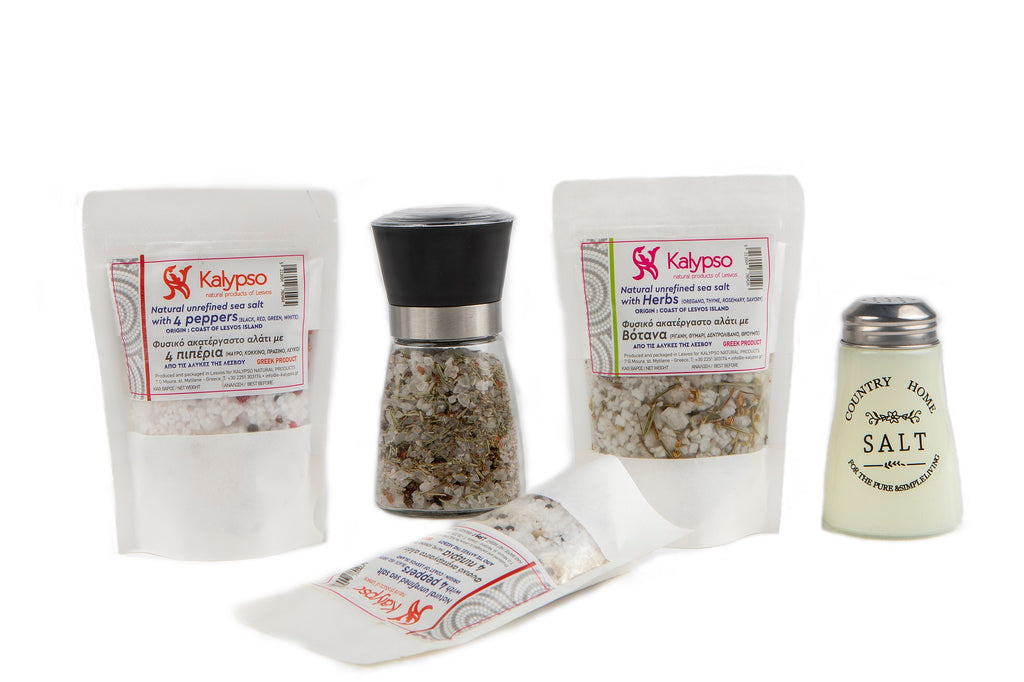 Natural unrefined Sea salt with 4 Peppers