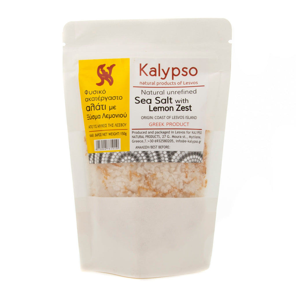 Natural unrefined Sea Salt with Lemon Zest